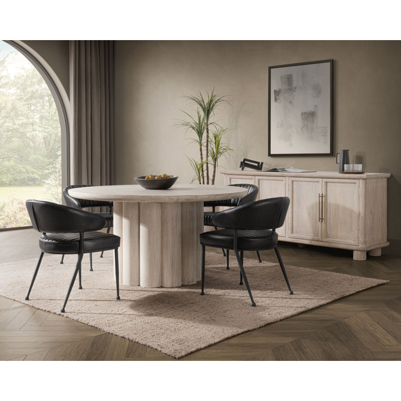 Columnia 60" Mango Wood Round Dining Table