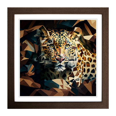 Leopard Cubism - Framed Print