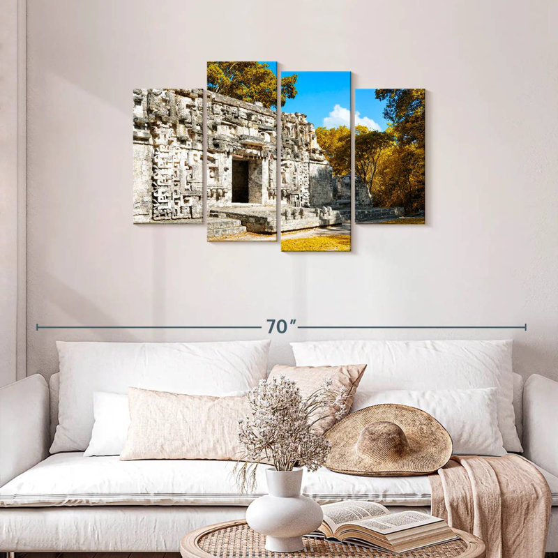 Vanna Hochob Mayan Pyramids, 27" H x 43" W