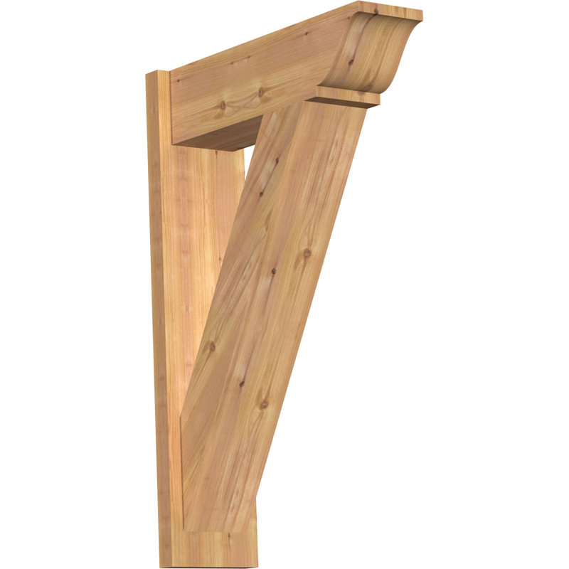 Persienne traditionnelle en bois rustique, Cèdre rouge occidental l 7 1/2 po (lisse),  P 14 po x H 18 po 