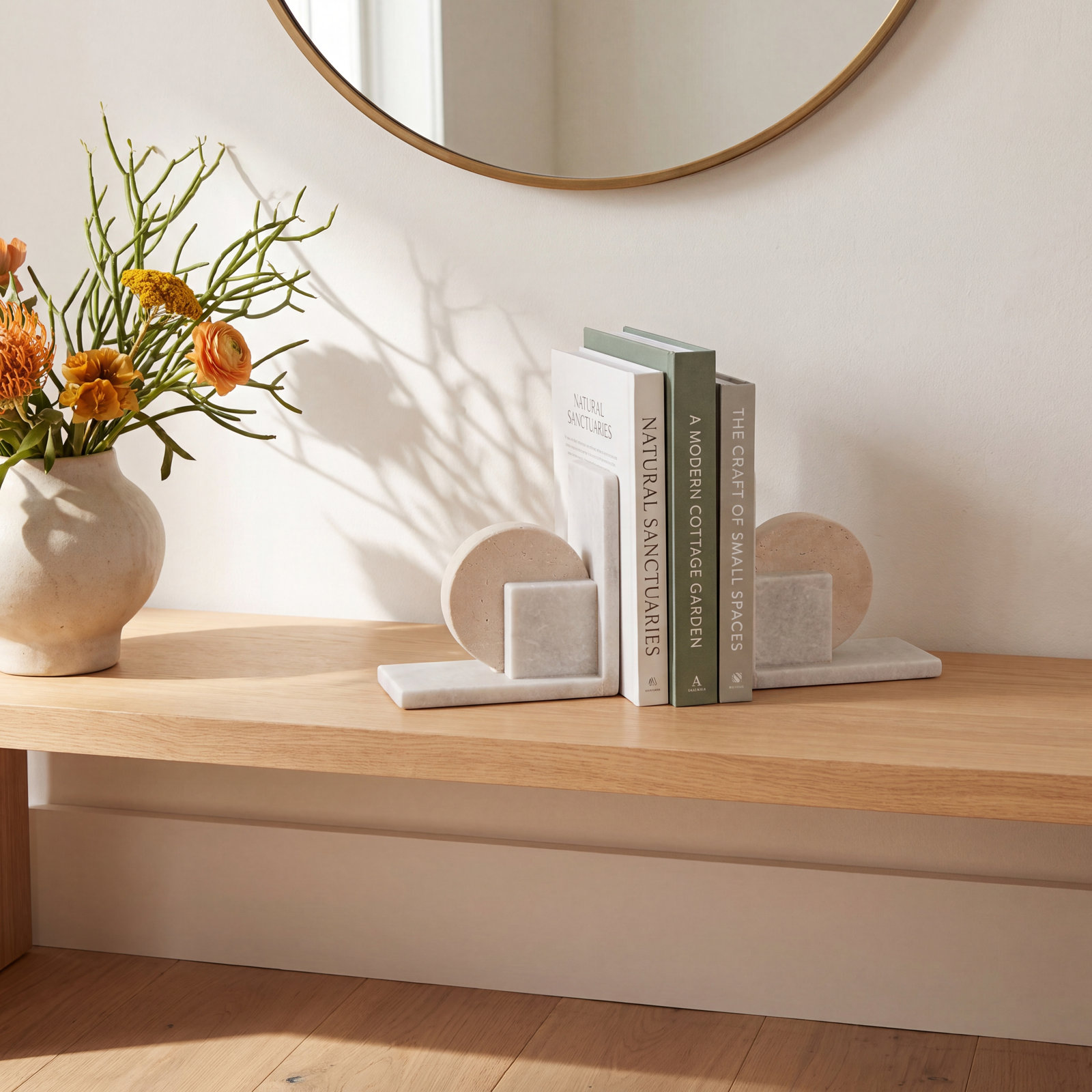 Stone and Marble Bookends
