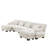 Modular Sectional Sofa Couch With Convertible Ottomans