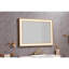 48*36 LED Lighted Bathroom Wall Mounted Mirror With High Lumen+Anti-Fog Separately Control