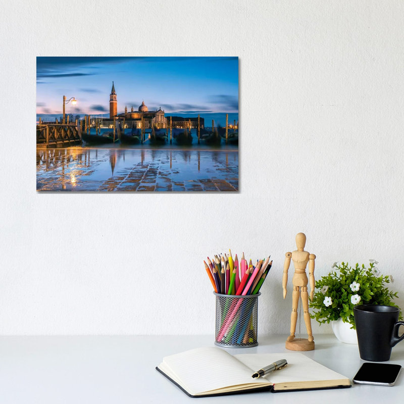 Blue Venice by Matteo Colombo - Gallery-Wrapped Canvas Giclée on Canvas, Canvas, 20.32 cm H x 30.48 cm W