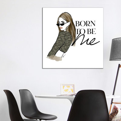Born To Be Me - Wrapped Canvas Print