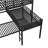 L-Shaped Black Metal Triple Twin Bunk Bed With Space Function And Desk, Suitable For Dormitory Guardrails Storage Function, Quick Assembly In Small Space