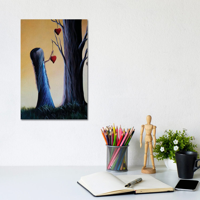 Cupid's Tree - Painting on Canvas, Wrapped Canvas, 20.32 cm H x 30.48 cm W