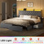 Lit plateforme tapissier Coba avec tiroirs de rangement et station de charge-1289601807-1289601792