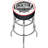 Swivel Upholstered Counter Stool with Metal Frame-21951893