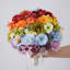 Ensemble de 38 fleurs artificielles arc-en-ciel, roses artificielles multicolores et fleurs mélangées pour les bouquets de mariage, les centres de table et la décoration intérieure