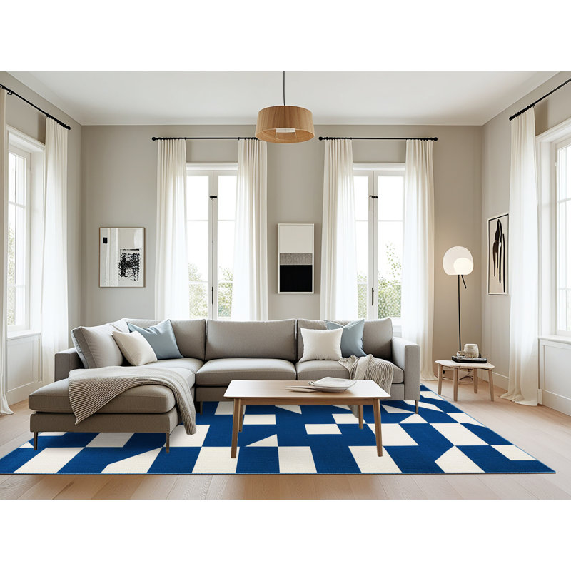 Tapis botanique lavable à la machine, Rectangle 6 pi x 9 pi