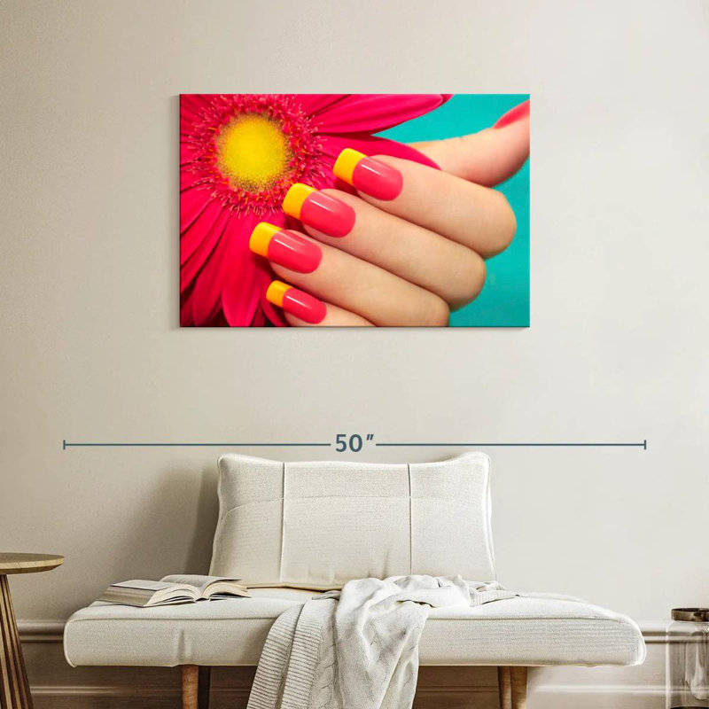 Shuttleworth Gerbera Inspired Nails, 24" H x 36" W