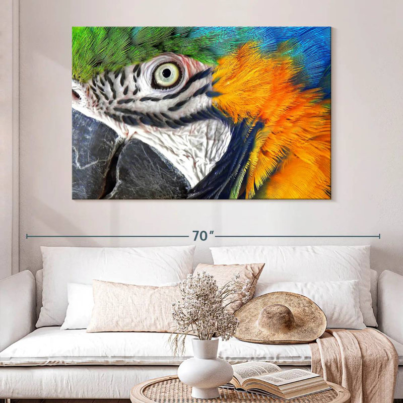 Brampt Macaw Eye, 34" H x 51" W