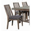 Ensemble de chaises d'appoint en bois 2 pièces avec sièges rembourrés recouverts de tissu