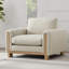 Fauteuil rembourré 43,3 po Adika-116367188