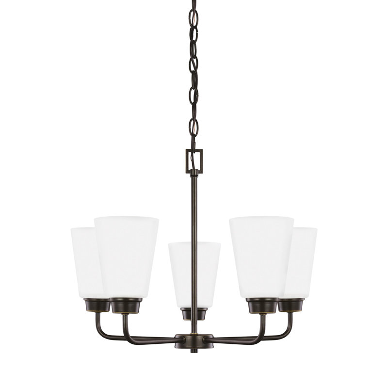 Kerrville Five Light Chandelier from Generation Lighting , No, Bronze, 5