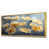 Toile avec cadre flottant or