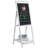 A-Frame Wood Standing Chalkboard Sign w/ Display Shelf