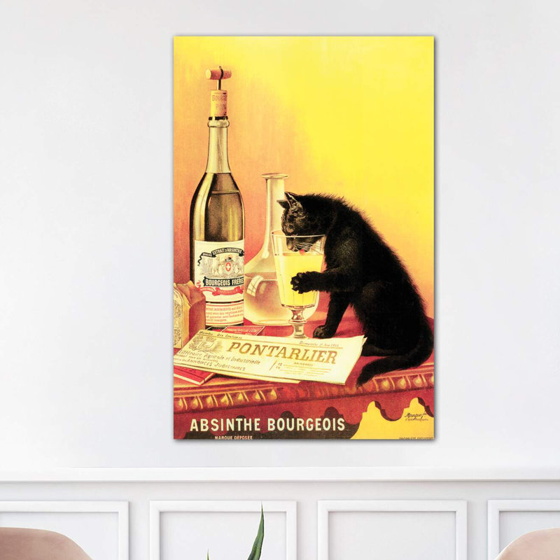 Absinthe Bourgeois - Wrapped Canvas Print, 66.04 cm H x 45.72 cm W x 3.175 cm D