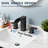 Modern 2 Handle Waterfall Bathroom Faucet