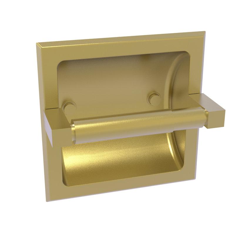Porte-papier hygiénique encastré haranu, Laiton satiné