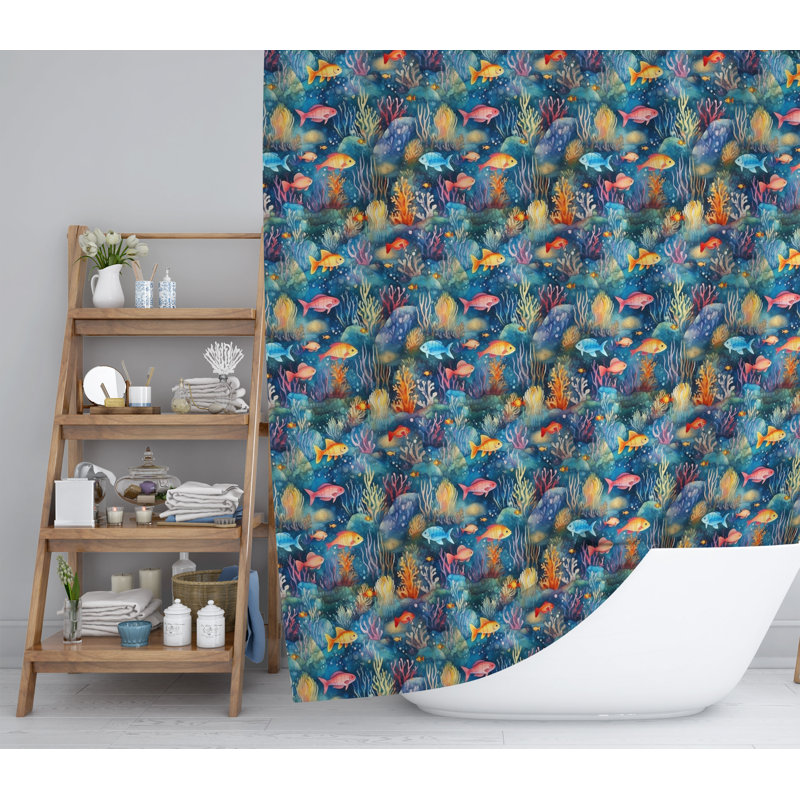 Getuta Shower Curtain, 93" H x 70" W