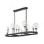 Lustre 10 lumières pour îlot de cuisine