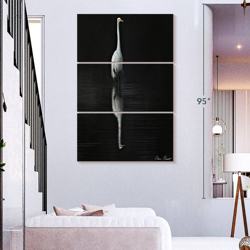 Brampt Elegant Egret I, 32" H x 20" W