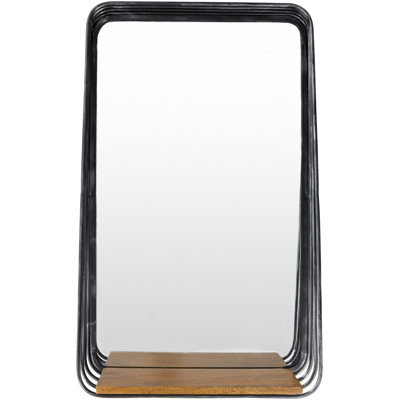 Aonghas Engineered Wood Flat Wall Mirror