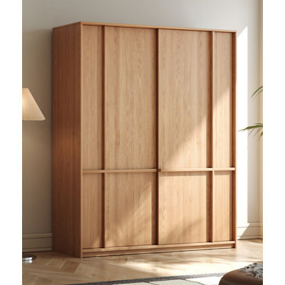 Simple Modern Log Style Push Pull Wardrobe