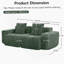 Canapé Harrison LSF & RSF - vert velours-787322032