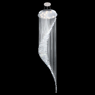 Luminaire suspendu 11 lumières Crystal Rain