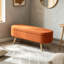 Banc de rangement avec repose-pieds ovale-892465268