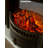 French retro solid wood carved simulated fire fireplace cabinet-392242125
