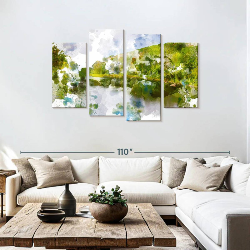 Paysage émeraude Avery, H 48 po x l 75 po