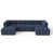 Polyester bleu est en rupture de stock