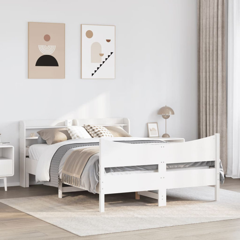 Storage Bed, Double (4'6), White