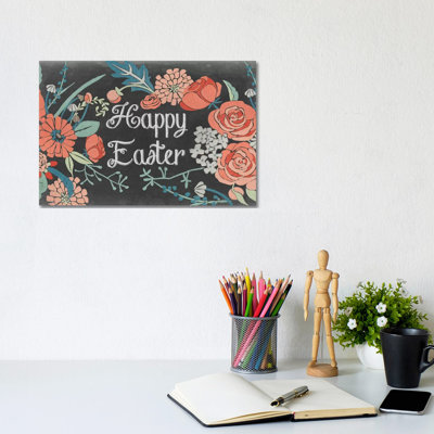 «Chalkboard Pâques Collection A» par Vision Studio, impression sur toile tendue