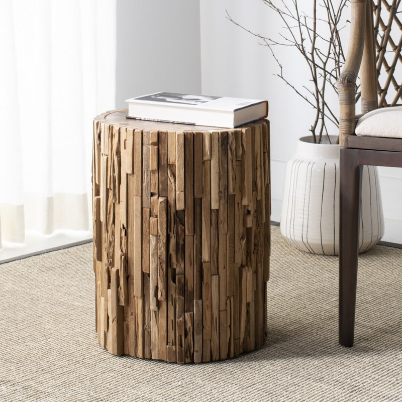 Tabouret décoratif en bois massif Hopper