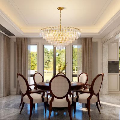 Luminaire suspendu de style lustre rond moderne à 14 lumières Angulo avec tubes en verre fumé à plusieurs niveaux