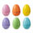 60PK 3"H Easter  Plastic Fillable Eggs In 6 Assorted Colours, 10 Of Each