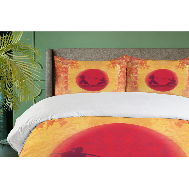 Eclectic Polyester Duvet Cover, Queen Duvet Cover + 2 Shams
