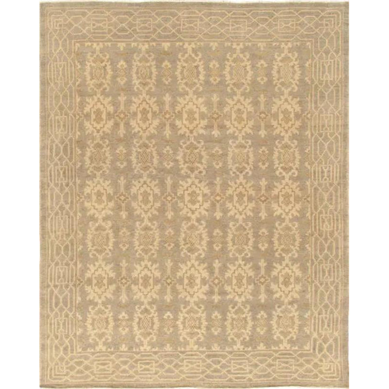 Croydon Geometric Area Rug in Light Gray