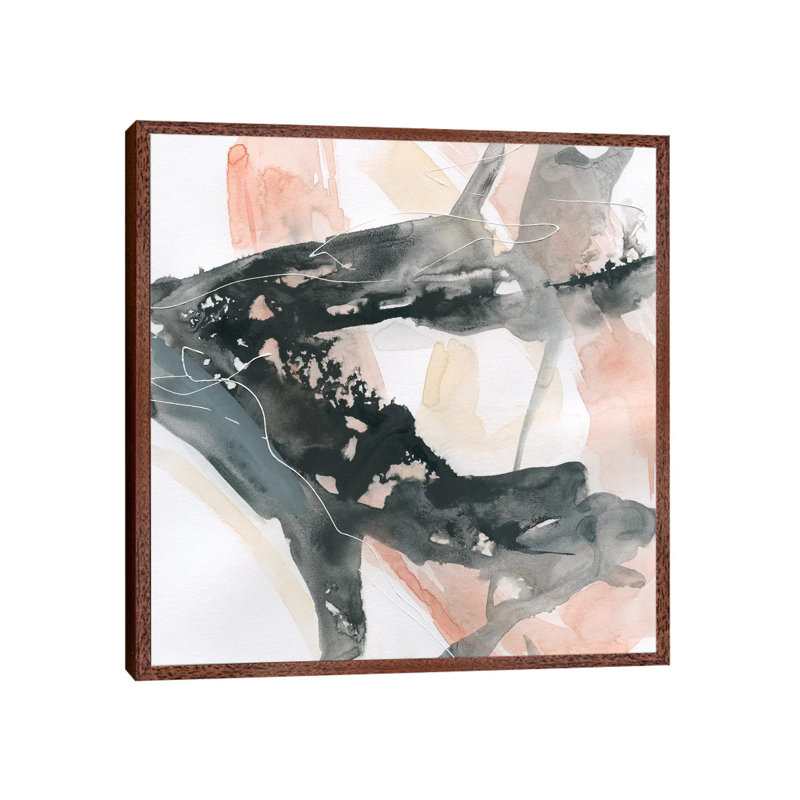 Intersection I by Carol Robinson - Painting on Canvas, Classic Brown Wood Framed, 93.98 cm H x 93.98 cm W