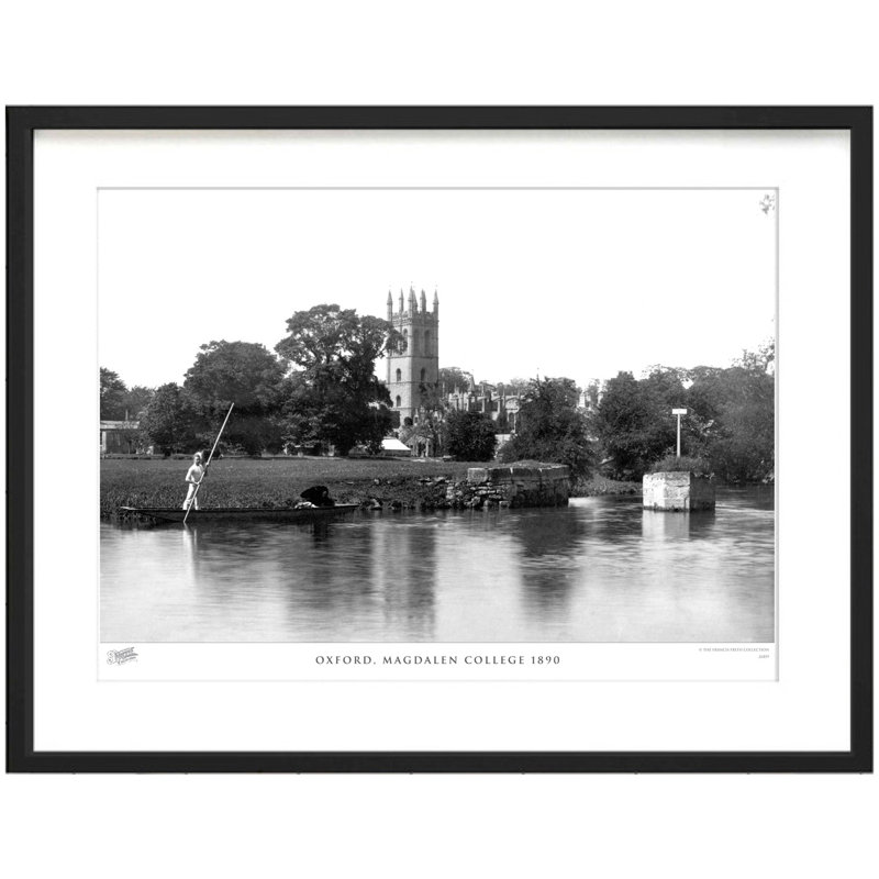 Oxford, Magdalen College 1890 by Francis Frith - Single Picture Frame Print, 28cm H x 36cm W x 2.3cm D