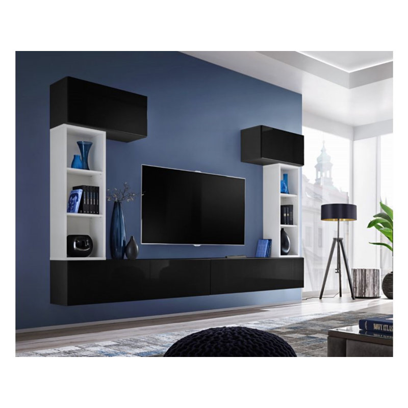 Maysonet TV Stand for TVs up to 60", Black