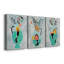Collage Vase II - Ensemble de 3 peintures sur toile tendue-1339168841