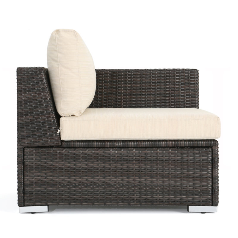 Fauteuil droit, Beige, Brown