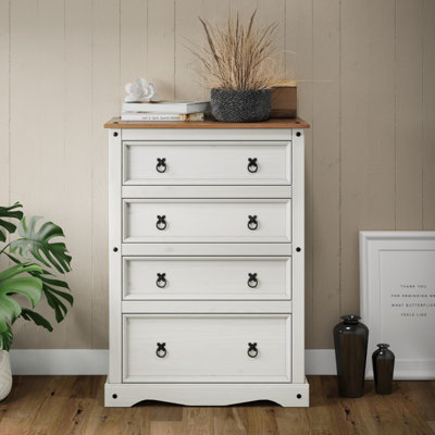 Saurabh 82cm W 4 - Drawer Chest of Drawers