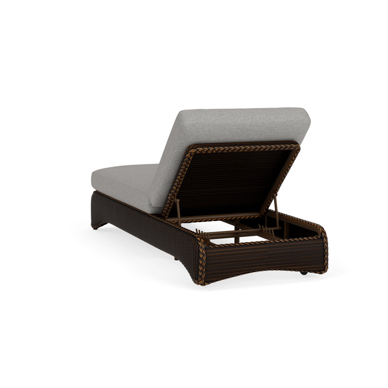 Loom Outdoor Chaise Lounge, Mink, Demo Stone